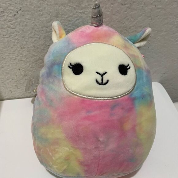 Squishmallows Easter Squad Lucy-May 8”Llama Pegacorn - Rainbow - Picture 2 of 5